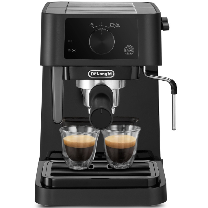 DeLonghi Espressomaskin Manual EC235.BK Stilosa inkl. mjölkskummare i gruppen HJEM, HUS & HAVE / Husholdningsapparater / Kaffe og espresso / Espressomaskiner hos TP E-commerce Nordic AB (C60288)