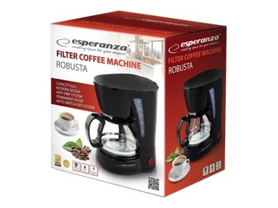 Esperanza ROBUSTA Kaffemaskine 0.6liter i gruppen HJEM, HUS & HAVE / Husholdningsapparater / Kaffe og espresso / Kaffemaskiner hos TP E-commerce Nordic AB (C60432)