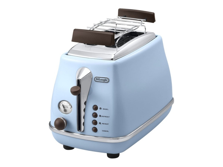 DeLonghi De\'Longhi Icona Vintage CTOV 2103.AZ Brødrister Himmelblå i gruppen HJEM, HUS & HAVE / Husholdningsapparater / Brødristere & Sandwich Makers / Brødristere hos TP E-commerce Nordic AB (C60546)