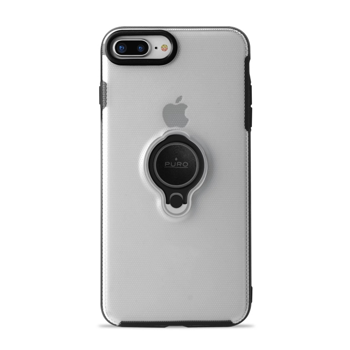 Puro iPhone 8/7 Plus, Magnet Ring Cover, transparent i gruppen SMARTPHONES & TABLETS / Mobil Beskyttelse / Apple / iPhone 8 Plus / Cover hos TP E-commerce Nordic AB (C60587)