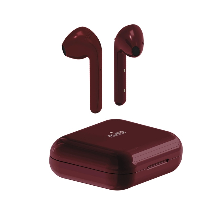 Puro Bluetooth Slim Pod høretelefoner med ladestation, rød i gruppen HJEMMEELEKTRONIK / Lyd & billede / Hovedtelefoner & Tilbehør / Hovedtelefoner hos TP E-commerce Nordic AB (C60596)