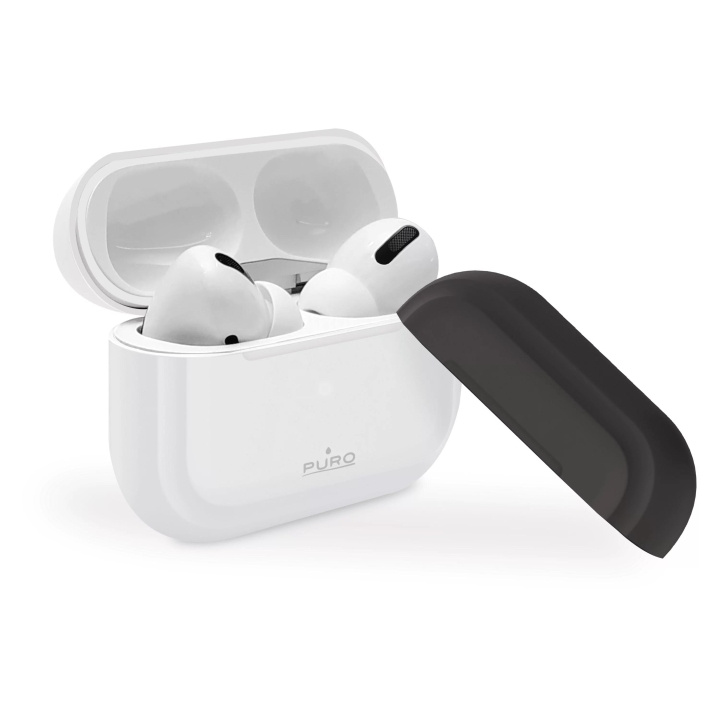 Puro Silicon Case för AirPods Pro, Vit i gruppen HJEMMEELEKTRONIK / Lyd & billede / Hovedtelefoner & Tilbehør / Tilbehør hos TP E-commerce Nordic AB (C60598)