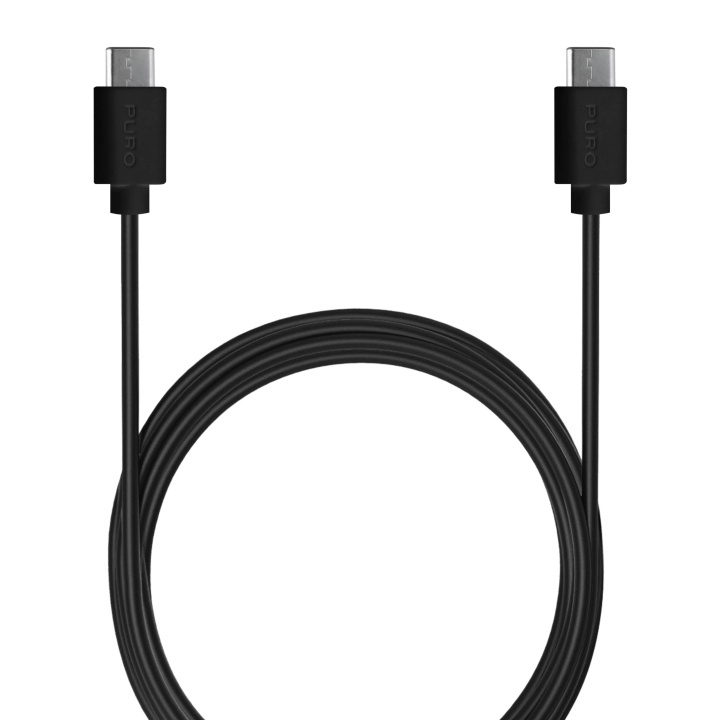 Puro USB-C 3.1 - USB-C cable, 1m, Black i gruppen SMARTPHONES & TABLETS / Opladere og kabler / Kabler / Kabler Type C hos TP E-commerce Nordic AB (C60620)