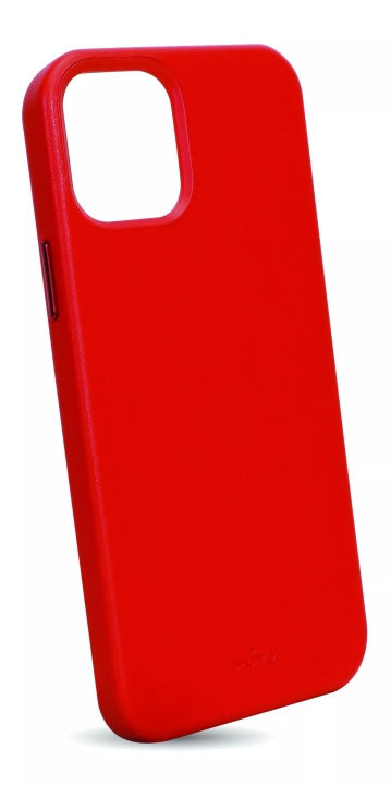 Puro iPhone 12/12 Pro SKY Cover Leather Look, Red i gruppen SMARTPHONES & TABLETS / Mobil Beskyttelse / Apple / iPhone 12 / Cover hos TP E-commerce Nordic AB (C60704)