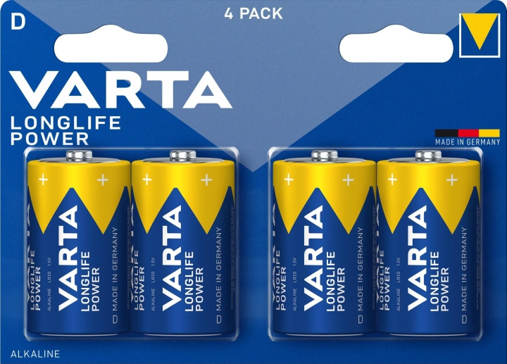 Varta Longlife Power D 4 Pack i gruppen HJEMMEELEKTRONIK / Batterier og opladere / Batterier / Andet hos TP E-commerce Nordic AB (C60782)