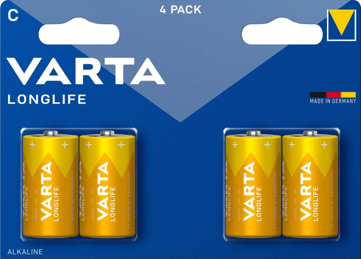 Varta Longlife C 4-pak i gruppen HJEMMEELEKTRONIK / Batterier og opladere / Batterier / Andet hos TP E-commerce Nordic AB (C60786)