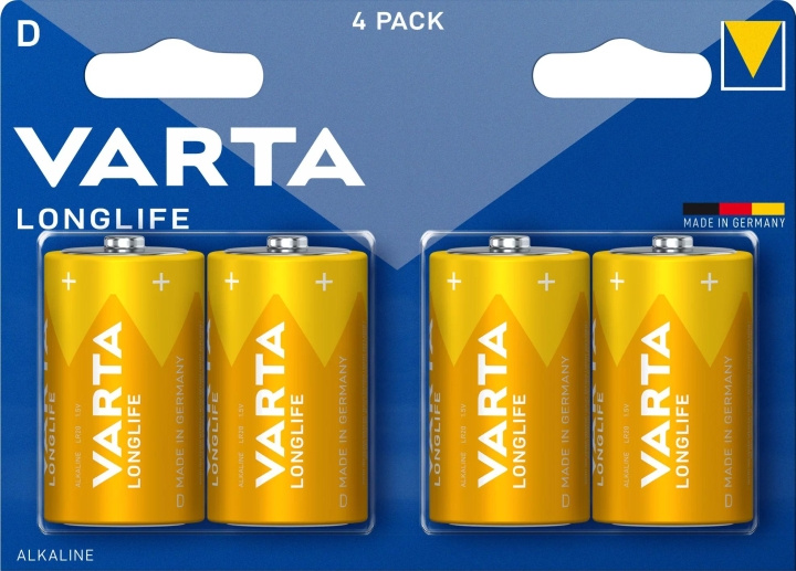 Varta Longlife D 4 Pack i gruppen HJEMMEELEKTRONIK / Batterier og opladere / Batterier / Andet hos TP E-commerce Nordic AB (C60787)