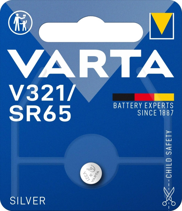 Varta V321/SR65 Sølvmønt 1 pakke i gruppen HJEMMEELEKTRONIK / Batterier og opladere / Batterier / Knapcelle hos TP E-commerce Nordic AB (C60806)