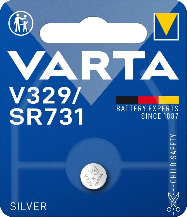 Varta V329/SR731 Sølvmønt 1 pakke i gruppen HJEMMEELEKTRONIK / Batterier og opladere / Batterier / Knapcelle hos TP E-commerce Nordic AB (C60807)