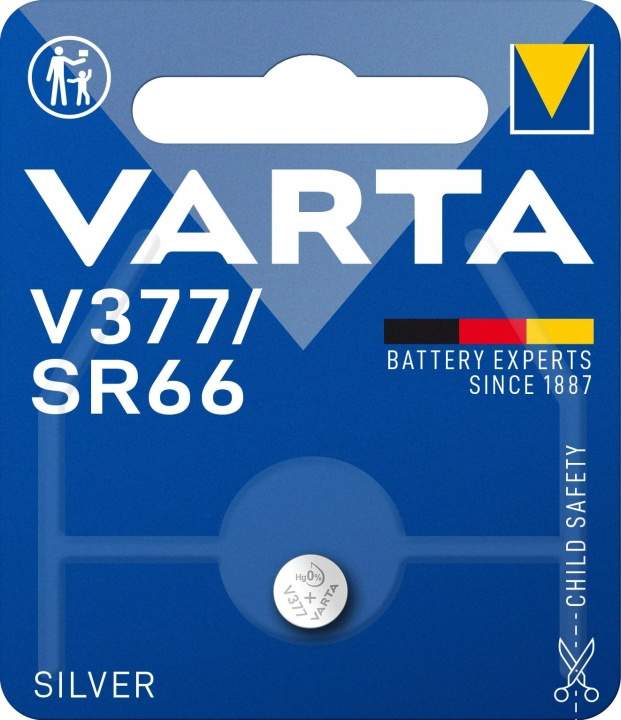 Varta V377/SR66 Silver Coin 1 Pack (B) i gruppen HJEMMEELEKTRONIK / Batterier og opladere / Batterier / Knapcelle hos TP E-commerce Nordic AB (C60810)