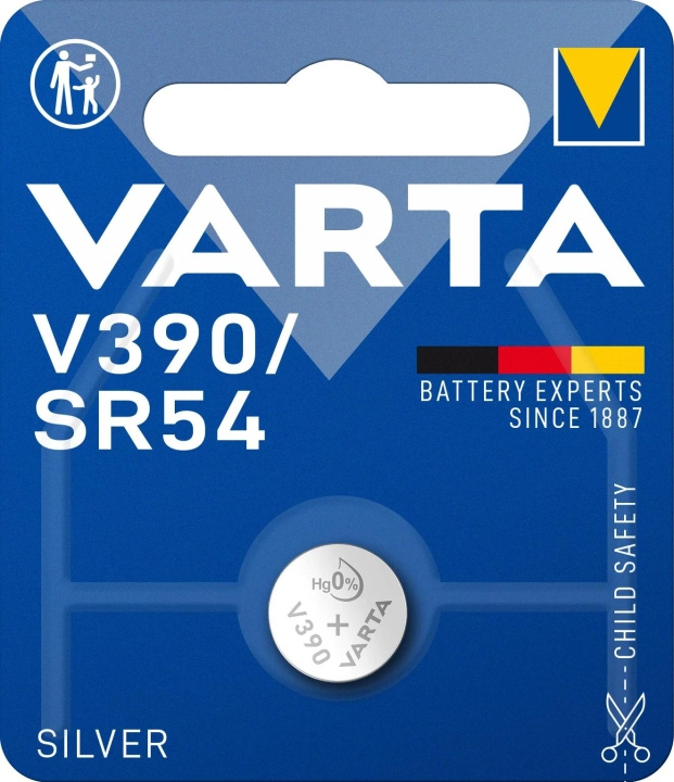 Varta V390/SR54 Silver Coin 1 Pack i gruppen HJEMMEELEKTRONIK / Batterier og opladere / Batterier / Knapcelle hos TP E-commerce Nordic AB (C60812)