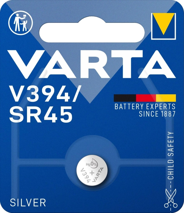 Varta V394/SR45 Silver Coin 1 Pack i gruppen HJEMMEELEKTRONIK / Batterier og opladere / Batterier / Knapcelle hos TP E-commerce Nordic AB (C60813)