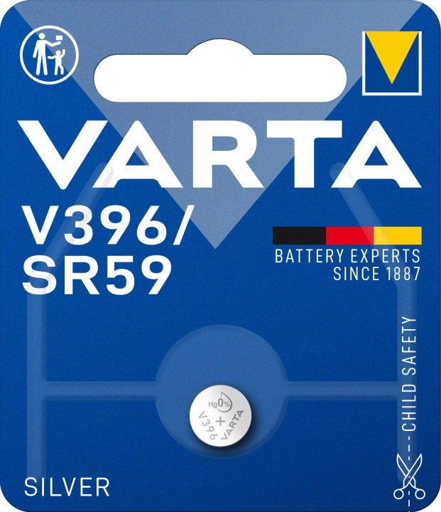 Varta V396/SR59 Sølvmønt 1 pakke i gruppen HJEMMEELEKTRONIK / Batterier og opladere / Batterier / Knapcelle hos TP E-commerce Nordic AB (C60814)