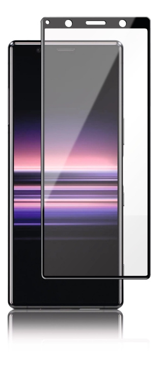panzer Sony Xperia 5, Curved Glass, black i gruppen SMARTPHONES & TABLETS / Mobil Beskyttelse / Sony hos TP E-commerce Nordic AB (C60826)