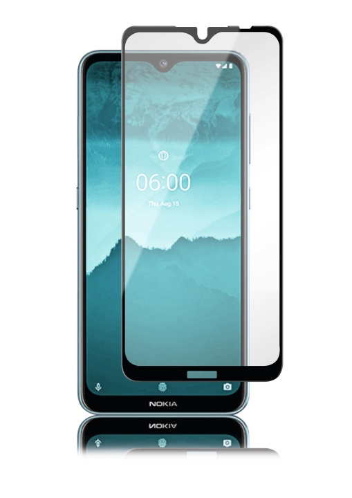 panzer Nokia 6.2/7.2 Full-Fit Glass Black i gruppen SMARTPHONES & TABLETS / Mobil Beskyttelse / Nokia/Microsoft hos TP E-commerce Nordic AB (C60829)