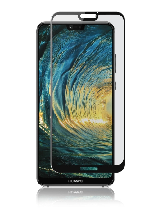 panzer Huawei P20 Lite, Curved Glass, Black i gruppen SMARTPHONES & TABLETS / Mobil Beskyttelse / Huawei/Honori hos TP E-commerce Nordic AB (C60851)