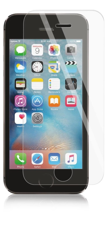 panzer iPhone SE/5S/5, Tempered Glass i gruppen SMARTPHONES & TABLETS / Mobil Beskyttelse / Apple / iPhone 5/5S/SE hos TP E-commerce Nordic AB (C60853)