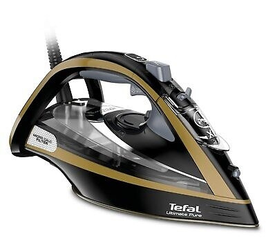 Tefal Ultimate Pure FV9865E0 Dampstrygejern 3000W Sort Guld i gruppen HJEM, HUS & HAVE / Tøjpleje / Strygejern hos TP E-commerce Nordic AB (C60892)