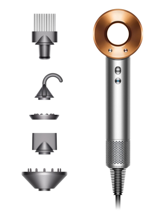 Dyson Supersonic HD07 Nickel/copper Hårtørrer i gruppen SKØNHED & HELSE / Hår og styling / Styling værktøjer / Hårtørrere hos TP E-commerce Nordic AB (C60895)