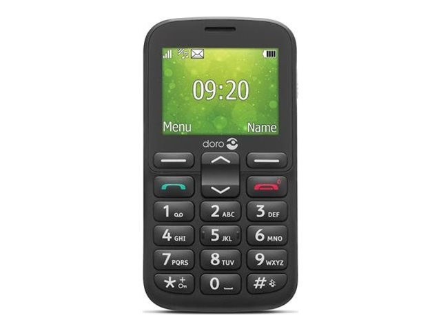 Doro 1380 Sort i gruppen SMARTPHONES & TABLETS / Mobiltelefoner & smartphones hos TP E-commerce Nordic AB (C60904)