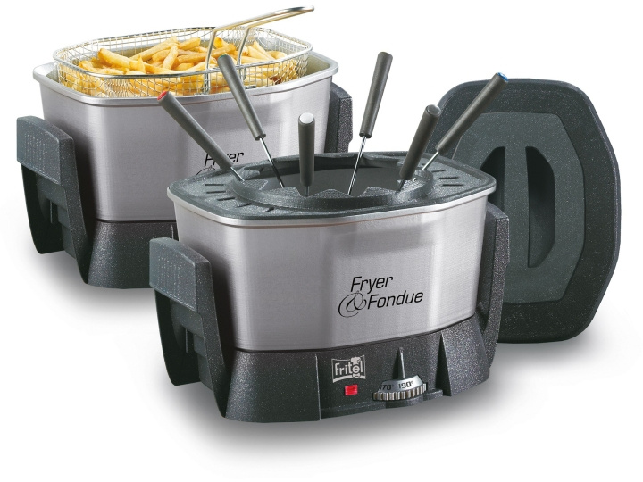 FRITEL Starter Friture gryde / fondue 1.5liter Sort/grå/sølv i gruppen HJEM, HUS & HAVE / Husholdningsapparater / Airfryers & Friture hos TP E-commerce Nordic AB (C61076)