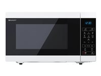 Sharp Classic series Mikrobølgeovn Fritstående 900W 25liter Hvid/sølv/sort i gruppen HJEM, HUS & HAVE / Husholdningsapparater / Mikrobølgeovne hos TP E-commerce Nordic AB (C61083)