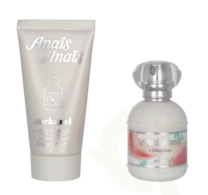 Cacharel Anais Anais L\'Original Giftset 80 ml Edt Spray 30ml/Tender Body Lotion 50ml i gruppen SKØNHED & HELSE / Gaveæske / Gaveæske til hende hos TP E-commerce Nordic AB (C61136)