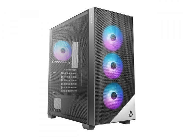 AZZA Aero Tower Extended ATX No power supply Black i gruppen COMPUTERTILBEHØR / Stationære computere hos TP E-commerce Nordic AB (C61186)