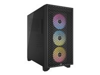 Corsair 3000D RGB AIRFLOW Tårn Udvidet ATX Ingen strømforsyning Sort i gruppen COMPUTERTILBEHØR / Computerkomponenter / Kabinet hos TP E-commerce Nordic AB (C61313)