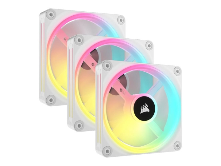 Corsair iCUE LINK QX120 RGB Fan 3-pack Hvid 120 mm i gruppen COMPUTERTILBEHØR / Computerkomponenter / Køling / Blæser hos TP E-commerce Nordic AB (C61314)