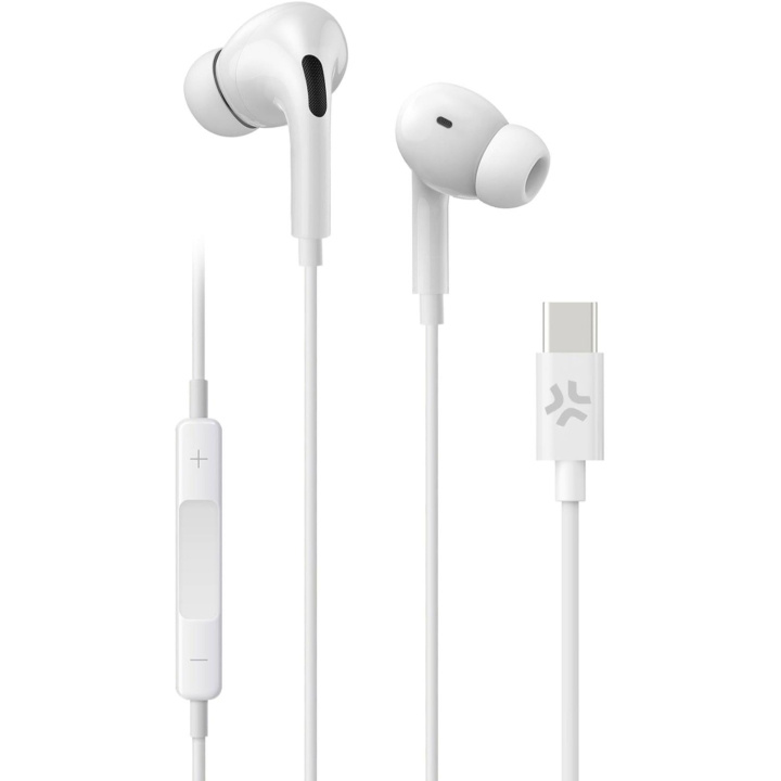 Celly UP1200 Stereoheadset In-Ear USB-C Vit i gruppen HJEMMEELEKTRONIK / Lyd & billede / Hovedtelefoner & Tilbehør / Hovedtelefoner hos TP E-commerce Nordic AB (C61389)