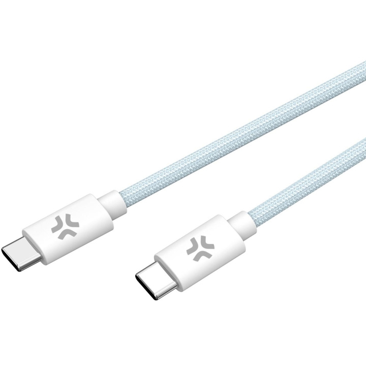 Celly USB-C - USB-C-kabel 60W 1,5 m Ljusblå i gruppen SMARTPHONES & TABLETS / Opladere og kabler / Kabler / Kabler Type C hos TP E-commerce Nordic AB (C61395)
