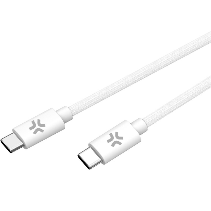 Celly USB-C - USB-C-kabel 60W 1,5 m Vit i gruppen SMARTPHONES & TABLETS / Opladere og kabler / Kabler / Kabler Type C hos TP E-commerce Nordic AB (C61397)
