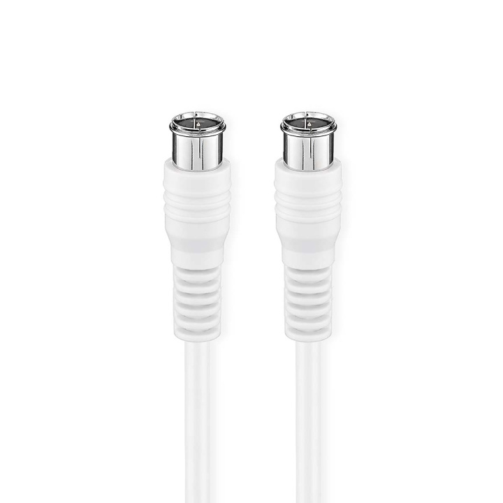 Nedis Satellit & Antennekabel | F Han Quick | F Han Quick | Nikkelplateret | 75 Ohm | Dobbelt afskærmet | 2.00 m | Runde | PVC | Hvid | Box i gruppen HJEMMEELEKTRONIK / Kabler og adaptere / Antennekabler og tilbehør / Antenne kabler hos TP E-commerce Nordic AB (C61422)
