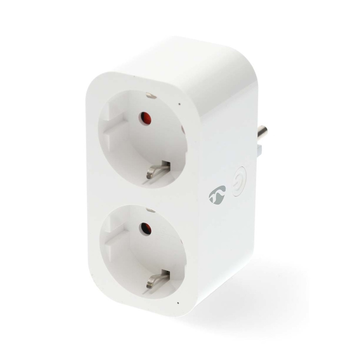 Nedis SmartLife Smart Plug | Wi-Fi | IP21 | Effektmåler | 3680 W | Type F (CEE 7/7) | 0 - 55 °C | Android™ / IOS | 2-veje | Hvid | 1 stk i gruppen HJEM, HUS & HAVE / Smart hjem / Smart plugs hos TP E-commerce Nordic AB (C61440)