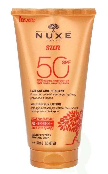 Nuxe Sun Melting Lotion High Prot. For Face SPF50 150 ml i gruppen SKØNHED & HELSE / Hudpleje / Tanning / Solbeskyttelse hos TP E-commerce Nordic AB (C61481)