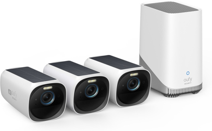 Anker eufyCam 3 övervakningssystem med tre kameror, 4K-upplösning i gruppen HJEM, HUS & HAVE / Alarm, Sikkerhed & Overvågning / Overvågningskameraer / Digital (netværk) / Udendørs kameraer hos TP E-commerce Nordic AB (C61620)