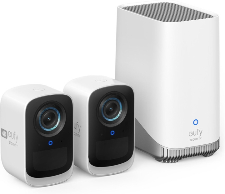 Anker eufyCam 3C övervakningssystem med två kameror, 4K-upplösning i gruppen HJEM, HUS & HAVE / Alarm, Sikkerhed & Overvågning / Overvågningskameraer / Digital (netværk) / Udendørs kameraer hos TP E-commerce Nordic AB (C61631)