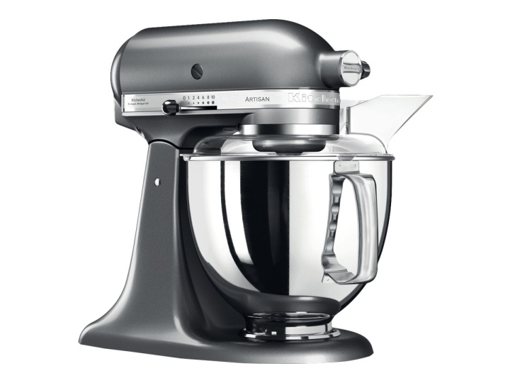 KitchenAid Artisan 5KSM175PSEMS Køkkenmaskine 4.8liter Medaljonsølv i gruppen HJEM, HUS & HAVE / Husholdningsapparater / Foodprocessor og køkkenassistenter / Foodprocessor hos TP E-commerce Nordic AB (C61722)
