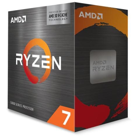 AMD CPU Ryzen 7 5700X3D 3GHz 8 kerner Socket AM4 WOF - u/køler i gruppen COMPUTERTILBEHØR / Computerkomponenter / Processorer hos TP E-commerce Nordic AB (C61731)