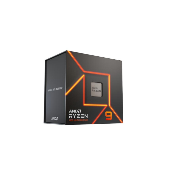 AMD CPU Ryzen 9 7900 3.7GHz 12-core AM5 (PIB - m/køler) i gruppen COMPUTERTILBEHØR / Computerkomponenter / Processorer hos TP E-commerce Nordic AB (C61752)