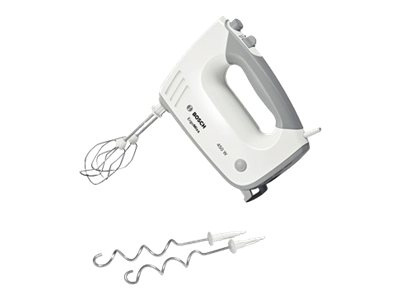 Bosch MFQ36400 Håndmixer Turbofunktion Hvid/grå i gruppen HJEM, HUS & HAVE / Husholdningsapparater / Foodprocessor og køkkenassistenter / Mixer & Blender hos TP E-commerce Nordic AB (C61989)