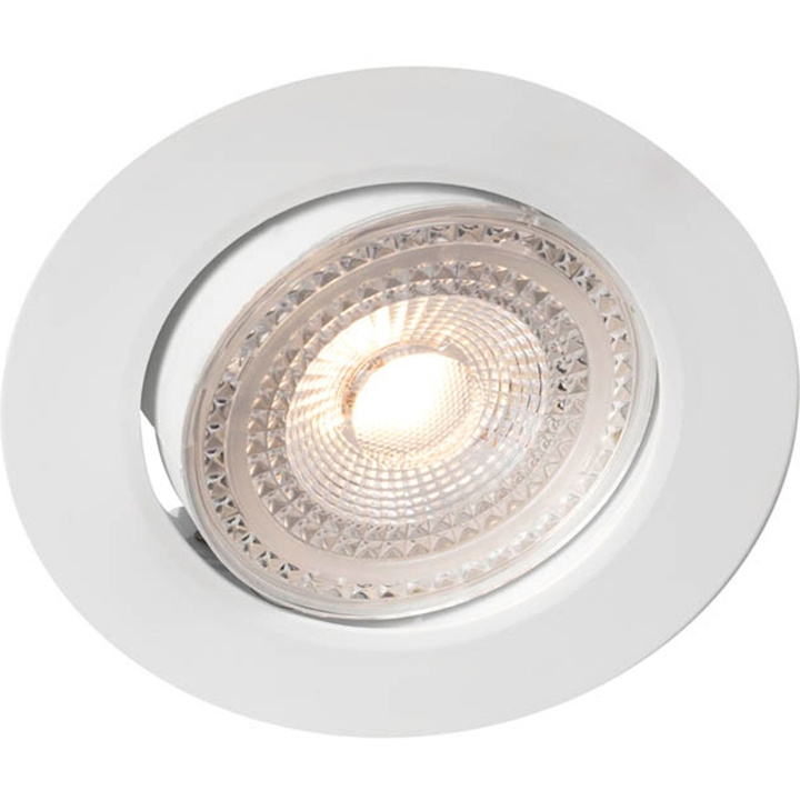 Llitt Sara 230V Dimbar downlight spotlight 3000K 400lm IP44 Vit i gruppen HJEMMEELEKTRONIK / Lys / Loftslamper hos TP E-commerce Nordic AB (C62134)