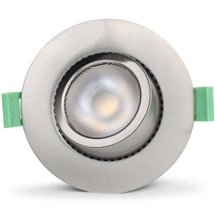 Llitt Ellen Infälld downlight Dim-to-Warm 520lm IP65 1-pack Borstad stål i gruppen HJEMMEELEKTRONIK / Lys / Loftslamper hos TP E-commerce Nordic AB (C62140)