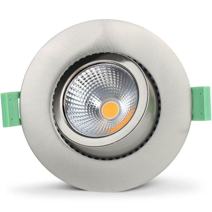 Llitt Lisa Dimbar Infälld downlight 3000K 600lm IP65 1-pack Borstad stål i gruppen HJEMMEELEKTRONIK / Lys / Loftslamper hos TP E-commerce Nordic AB (C62144)