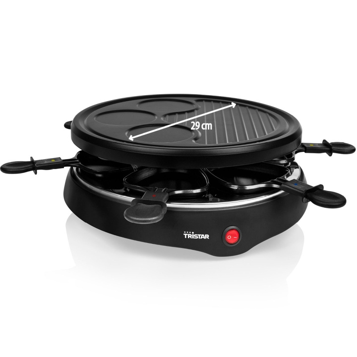 Tristar Raclette - 4 i 1 RA-2998 Upp till 6 pers i gruppen HJEM, HUS & HAVE / Husholdningsapparater / Brødristere & Sandwich Makers / Bordgrill & Raclette hos TP E-commerce Nordic AB (C62189)