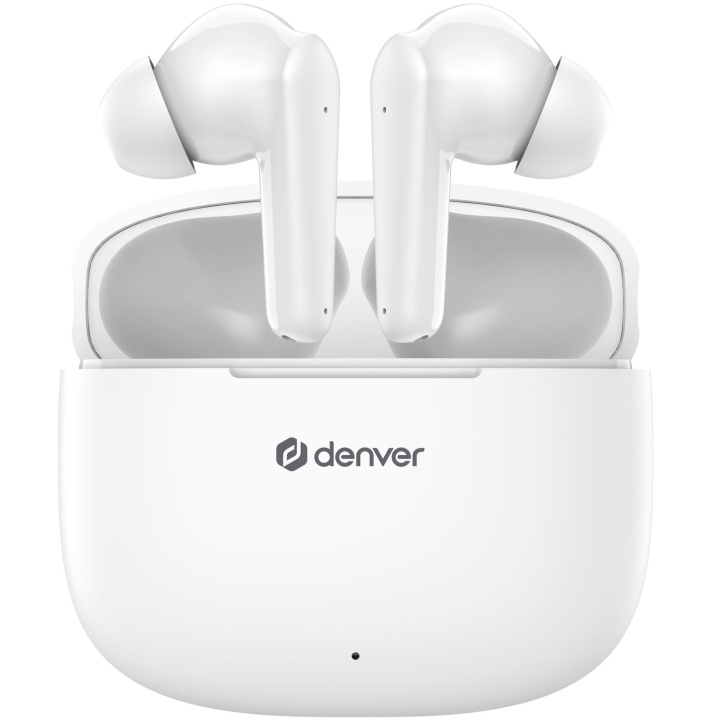 Denver TWE-48W True wireless Bluetooth hörlur med laddetui i gruppen HJEMMEELEKTRONIK / Lyd & billede / Hovedtelefoner & Tilbehør / Hovedtelefoner hos TP E-commerce Nordic AB (C62196)