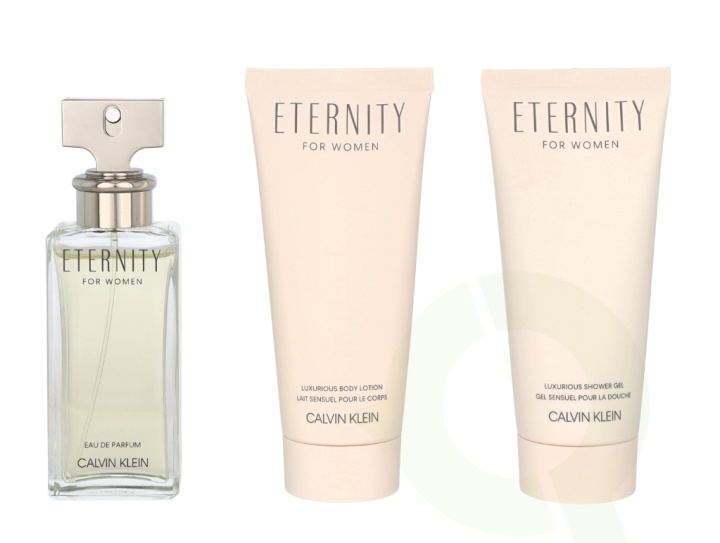 Calvin Klein Eternity For Women Giftset 250 ml Edp Spray 50ml/Body Lotion 100ml/Shower Gel 100ml i gruppen SKØNHED & HELSE / Gaveæske / Gaveæske til hende hos TP E-commerce Nordic AB (C62217)