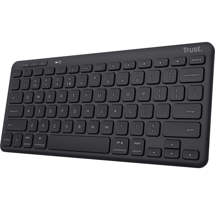 Trust Lyra Kompakt trådlöst tangentbord Nordisk layout i gruppen COMPUTERTILBEHØR / Mus og tastatur / Tastatur / Ledningsfri hos TP E-commerce Nordic AB (C62406)