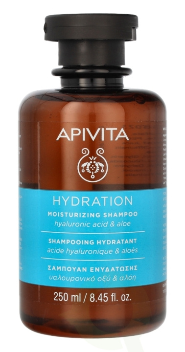 Apivita Moisturizing Shampoo 250 ml Hyalorinic Acid & Aloe i gruppen SKØNHED & HELSE / Hår og styling / Hårpleje / Shampoo hos TP E-commerce Nordic AB (C62429)